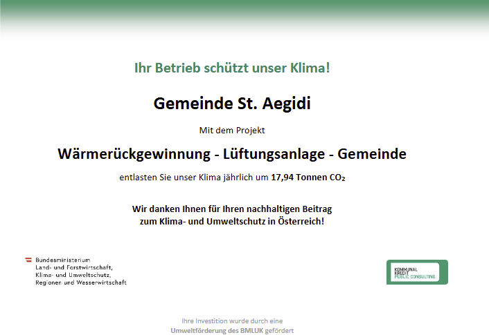 Der Kirchenwirt unterstützt nachhaltig das Klima mit der neuen Lüftungsanlage.